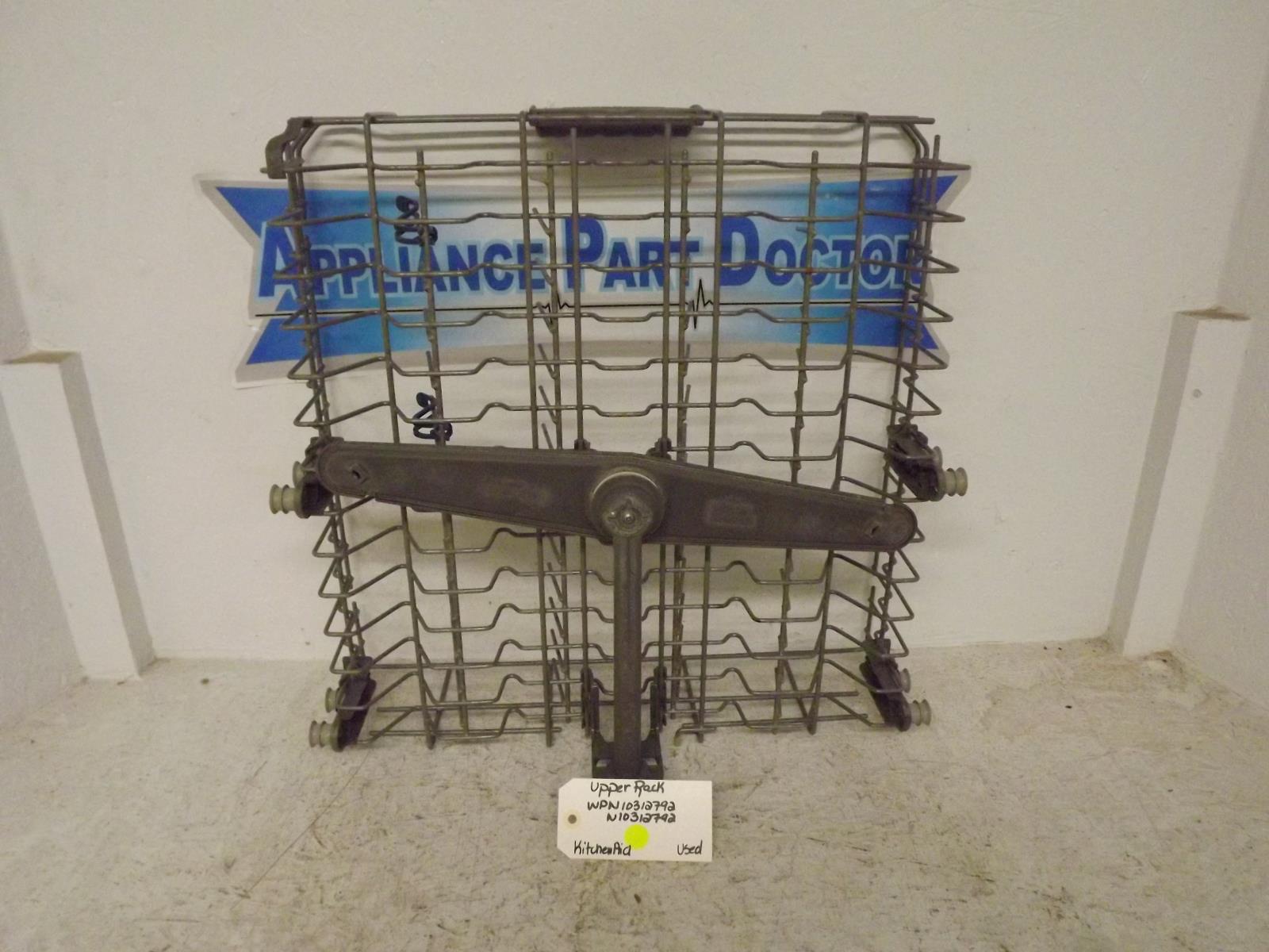 KitchenAid Dishwasher WPW10312792 W10312792 Upper Rack Used KitchenAid Dishwasher WPW10312792 W10312792 Upper Rack Used